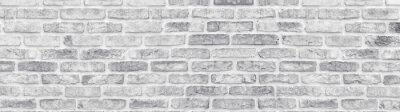 Fototapete Grauer Ziegelstein mit weißer Fuge