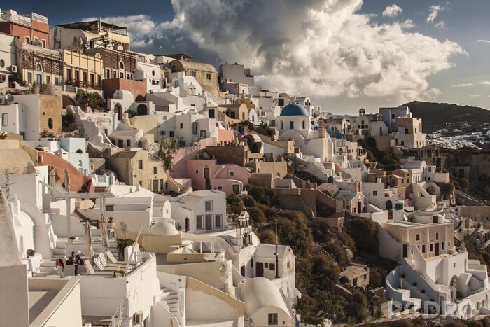 Fototapete Griechische Architektur an der Küste