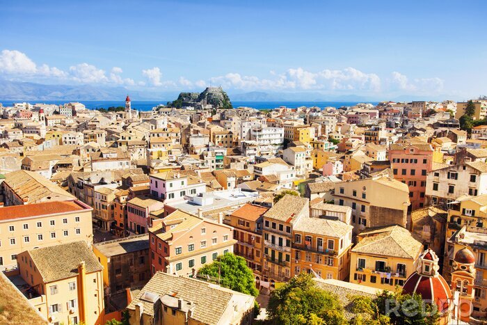 Fototapete Griechische Kleinstadt schönste Stadt in Europa