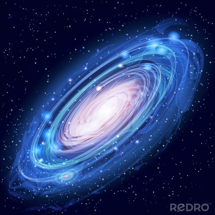 Fototapete Große Galaxie vor dem Hintergrund des Weltraums