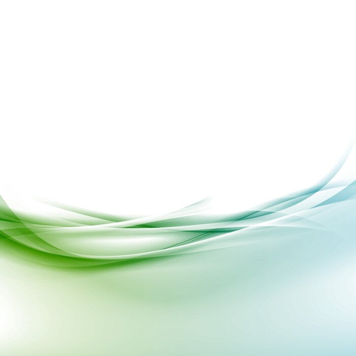 Fototapete Grün blaue Welle