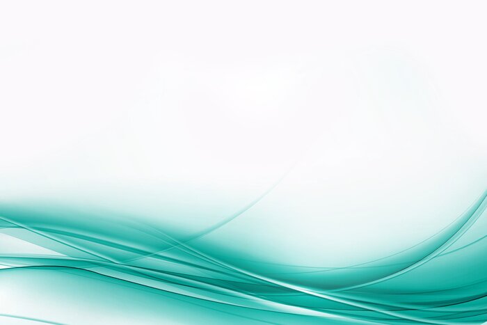 Fototapete Grüne welle auf weißem Hintergrund