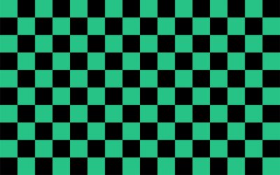 Grünes und schwarzes Schachbrett
