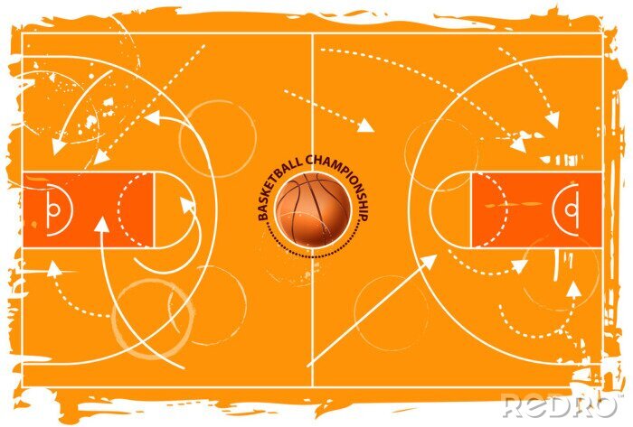 Fototapete Grunge-Spielfeld