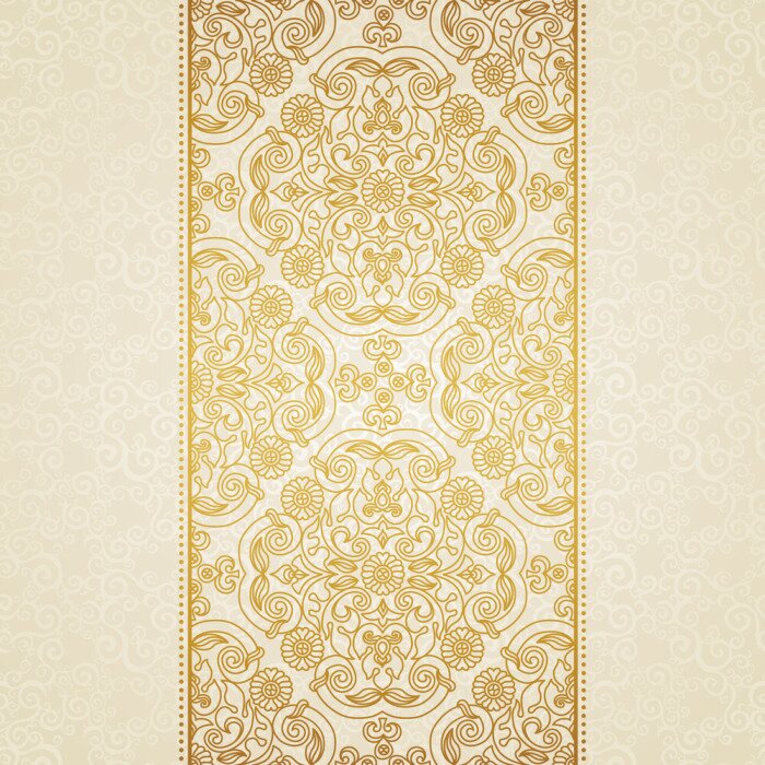 Fototapete Gürtel mit östlichen Ornamenten