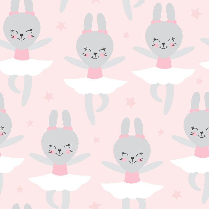 Fototapete Häschen im Ballett