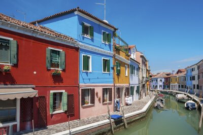 Fototapete Häuser Gasse in Venedig