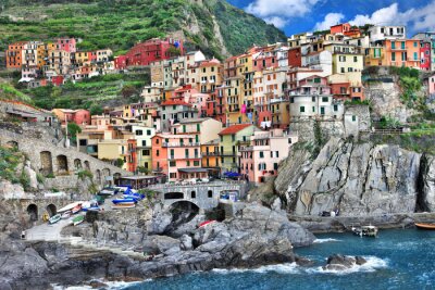 Fototapete Häuser in Italien am Meer