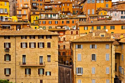 Fototapete Häuser in Perugia Panorama