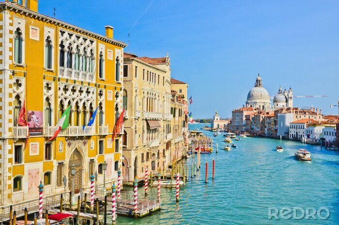 Fototapete Häuser in Venedig am Wasser