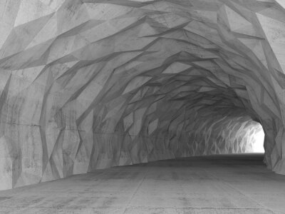Halbrunder unterirdischer Tunnel