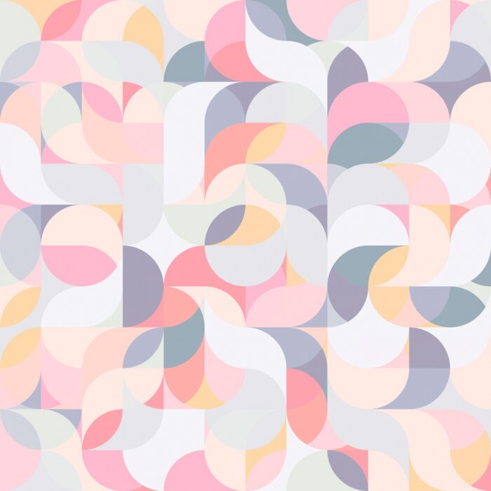 Fototapete Harmonische Pastellgeometrie