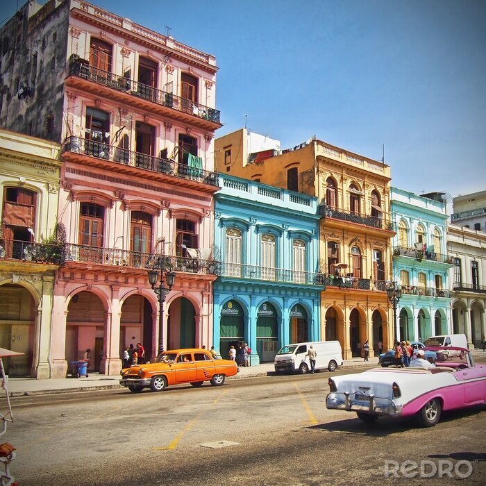 Fototapete Havanna mit Autos