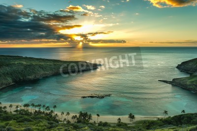 Fototapete Hawaii und Sonnenaufgang