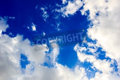 Fototapete Heller Himmel mit Wolken