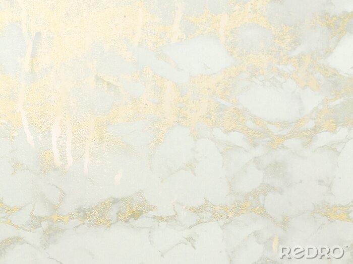 Fototapete Heller Marmor mit gelbem Muster