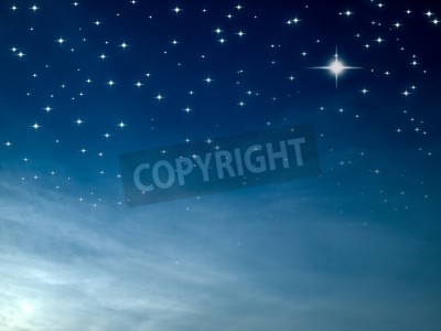 Fototapete Heller Stern