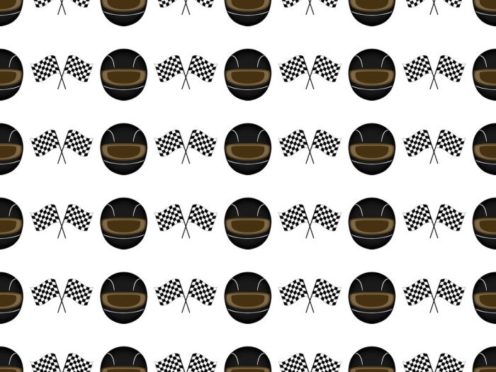 Fototapete Helm und Fahnen