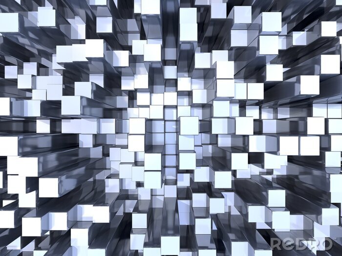 Fototapete Herausragende Elemente 3D