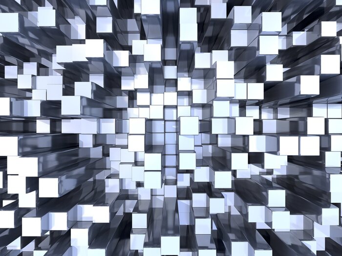 Fototapete Herausragende Elemente 3D