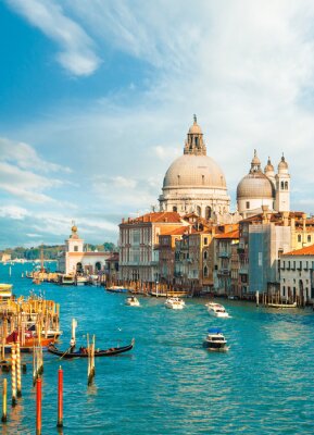Fototapete Herrlicher Blick auf den Canal Grande, Venedig, Italien