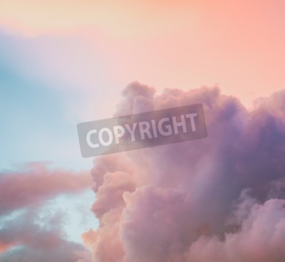 Fototapete Himmel in Pastellnuancen