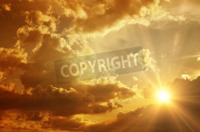 Fototapete Himmel in Sepia