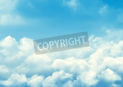 Fototapete Himmel mit hellen Wolken