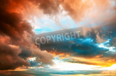 Fototapete Himmel und grüne Landschaft