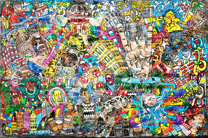 Fototapete Hip-Hop-Graffiti