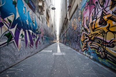 Fototapete Hip-Hop Graffiti an Mauern