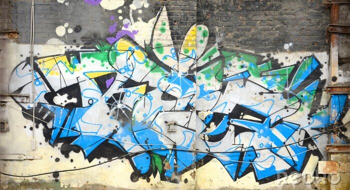 Fototapete Hip-Hop Graffiti in der Stadt