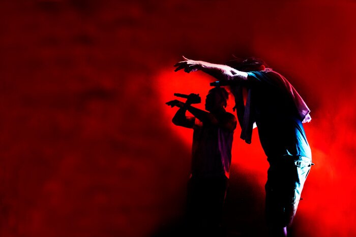 Fototapete Hip-Hop Rap auf der Bühne