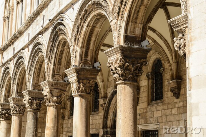 Fototapete Historische Säulen im gotischen Stil