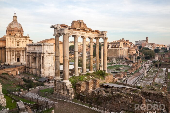 Fototapete Historische Säulen in Rom
