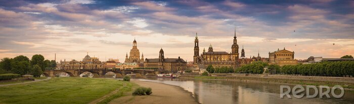 Fototapete Historisches Dresden Panorama