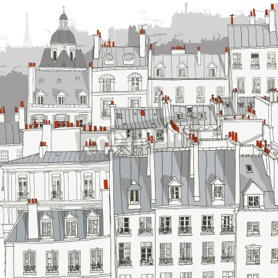 Fototapete Hohe Häuschen