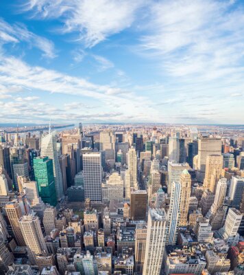 Fototapete Hoher Blick auf New York City