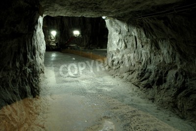 Fototapete Hohler Tunnel im Felsen