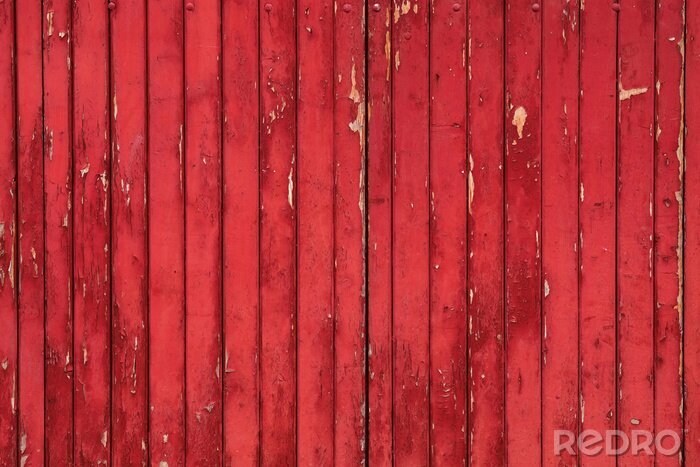 Fototapete Holz rustikal rote bretter