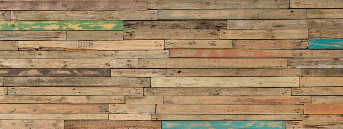 Fototapete Holz rustikal schief gelegte Bretter