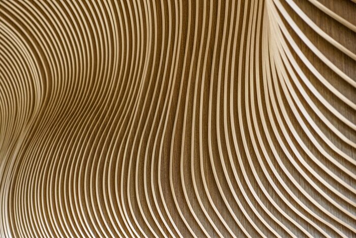 Fototapete Holzteiler in 3D