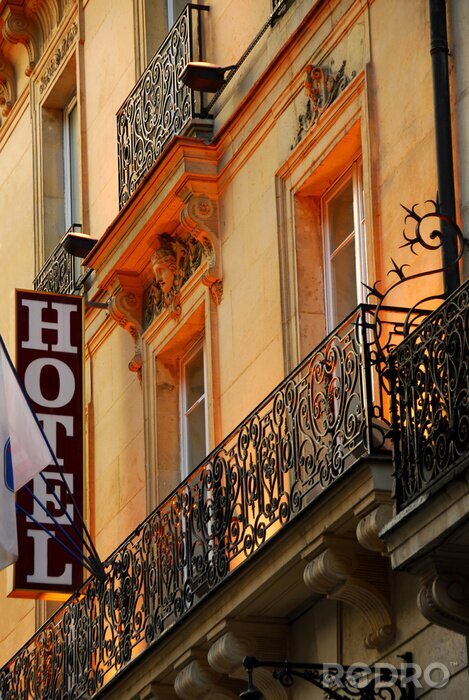 Fototapete Hotel im Mietshaus in Paris