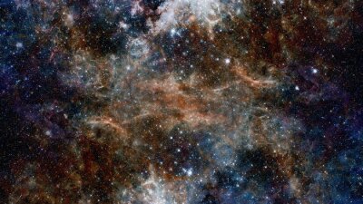 Fototapete Hubble views galaxy and nebula. Elements of this image furnished by NASA