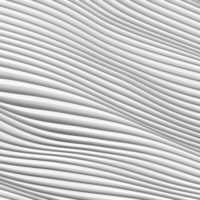 Fototapete Illusion flüssig geformter Linien