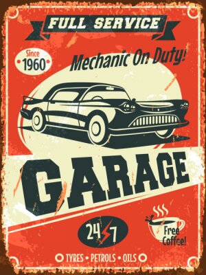 Illustration mit Autos und Aufschrift