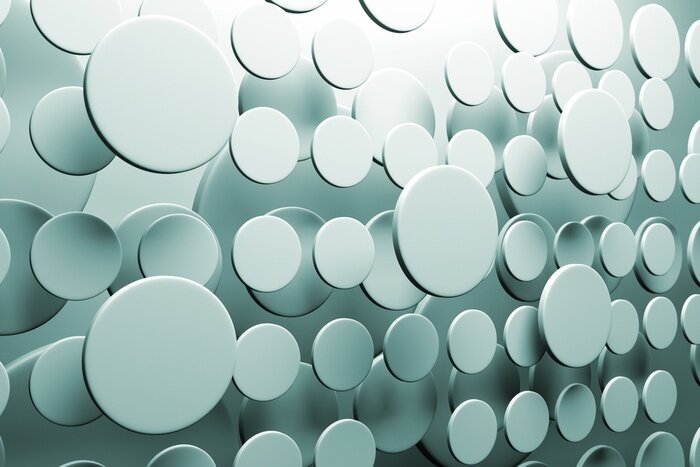 Fototapete Industrielle Kreise