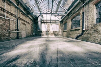 Fototapete Industrielles räumliches Lager