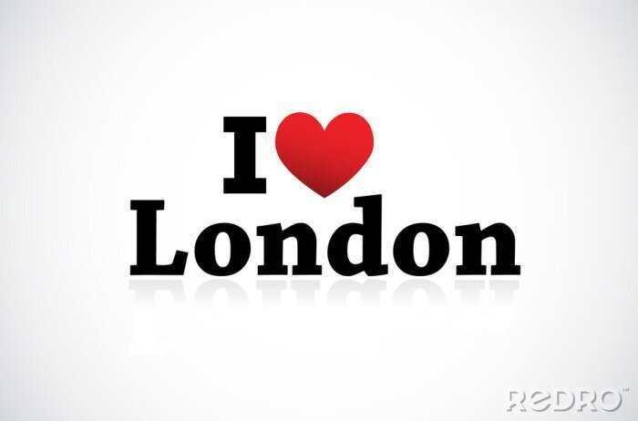 Fototapete Inschrift Ich liebe London
