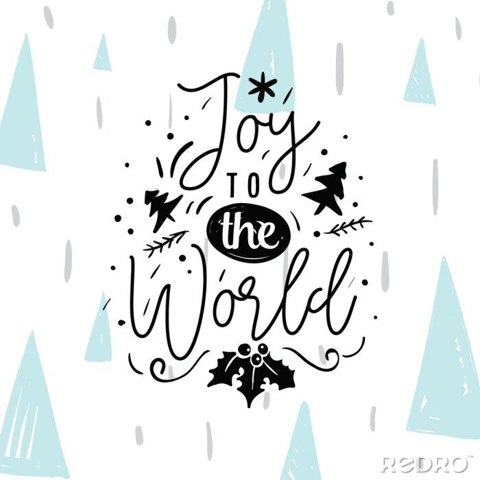 Fototapete Inschrift in festlicher Ästhetik